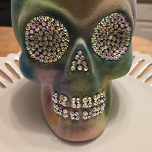 Multicolor Crystal Skull Decor